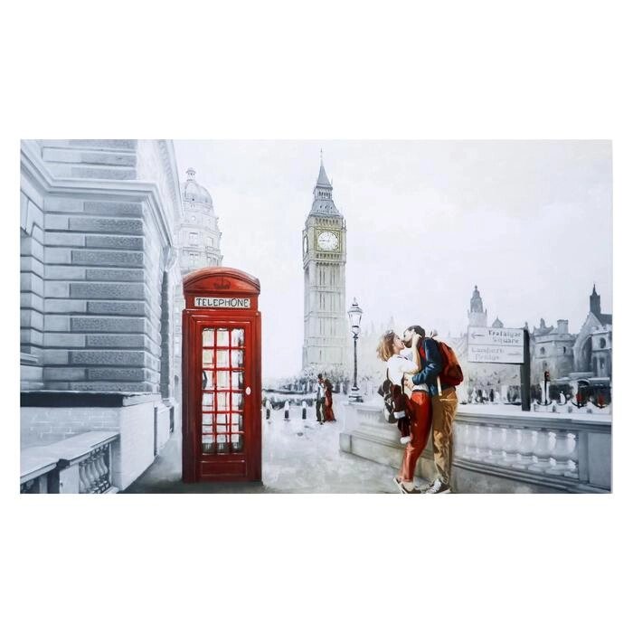 Картина на холсте "Влюбённый Лондон" 60х100 см от компании Интернет - магазин Flap - фото 1