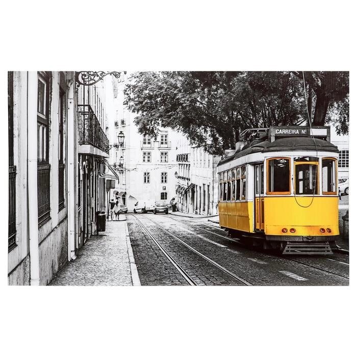 Картина на подрамнике "Жёлтый трамвай" 70*110 от компании Интернет - магазин Flap - фото 1