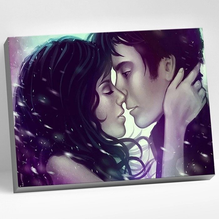 Картина по номерам 40  50 см «Поцелуй» 19 цветов от компании Интернет - магазин Flap - фото 1
