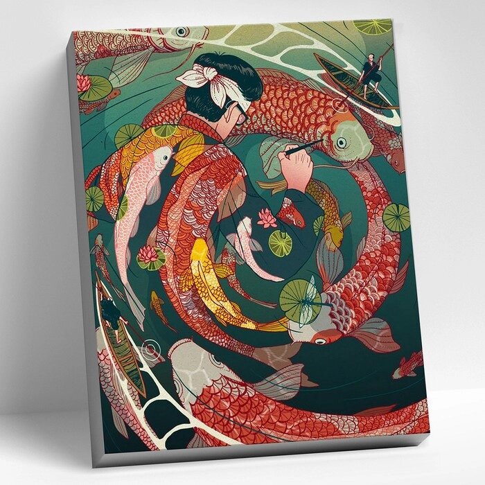 Картина по номерам 40  50 см «Японская гравюра» 21 цвет от компании Интернет - магазин Flap - фото 1