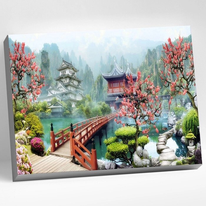 Картина по номерам 40  50 см «Японский пейзаж» 28 цветов от компании Интернет - магазин Flap - фото 1