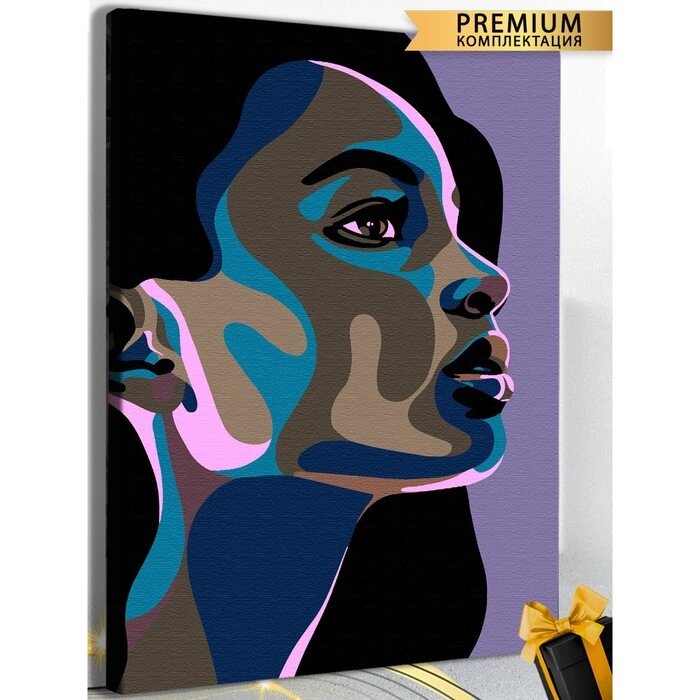 Картина по номерам «Лицо девушки» холст на подрамнике, 40  50 см от компании Интернет - магазин Flap - фото 1