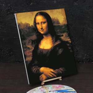 Картина по номерам на холсте с подрамником «Мона Лиза» Леонардо да Винчи 40 50 см