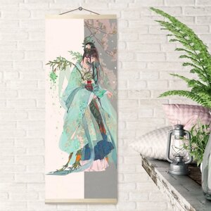 Картина по номерам «Панно. Девушка в кимоно», 35 88 см, 29 цветов