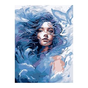 Картина по номерам «Стихия воды», на картоне, 28,5 38 см