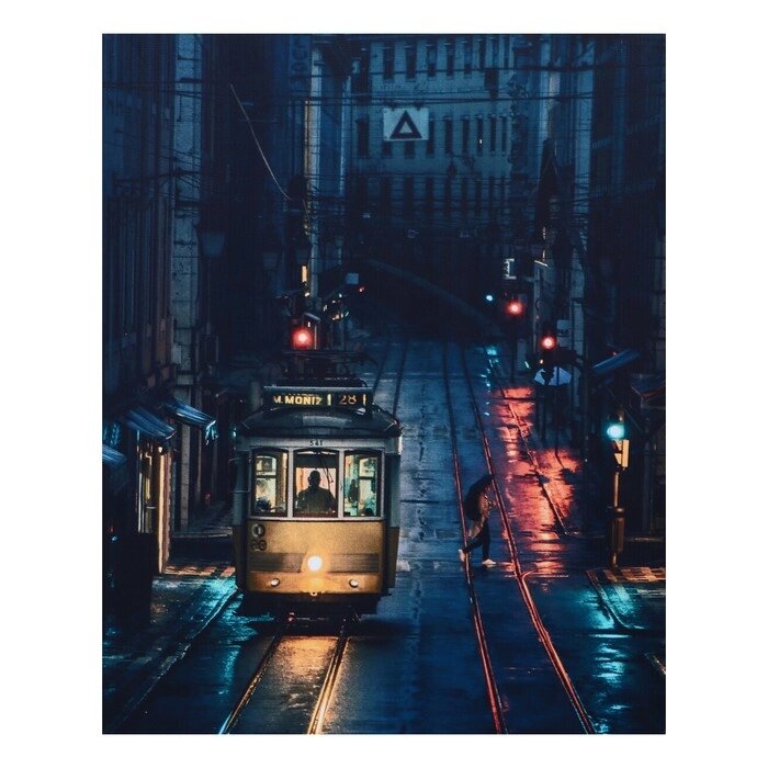 Картина световая "Трамвай" 40*50 см от компании Интернет - магазин Flap - фото 1