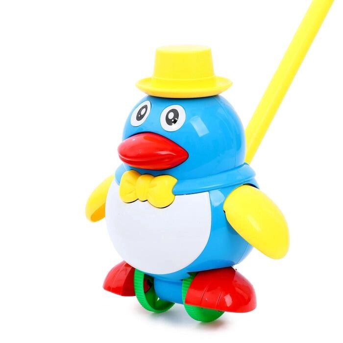 Каталка на палочке «Пингвин», цвета МИКС от компании Интернет - магазин Flap - фото 1