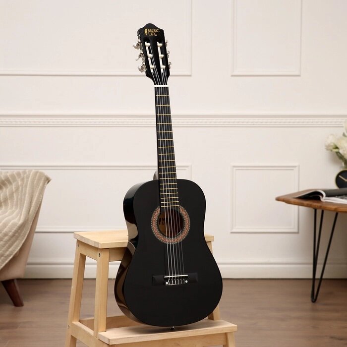 Классическая гитара Music Life QD-H34Y, черный от компании Интернет - магазин Flap - фото 1