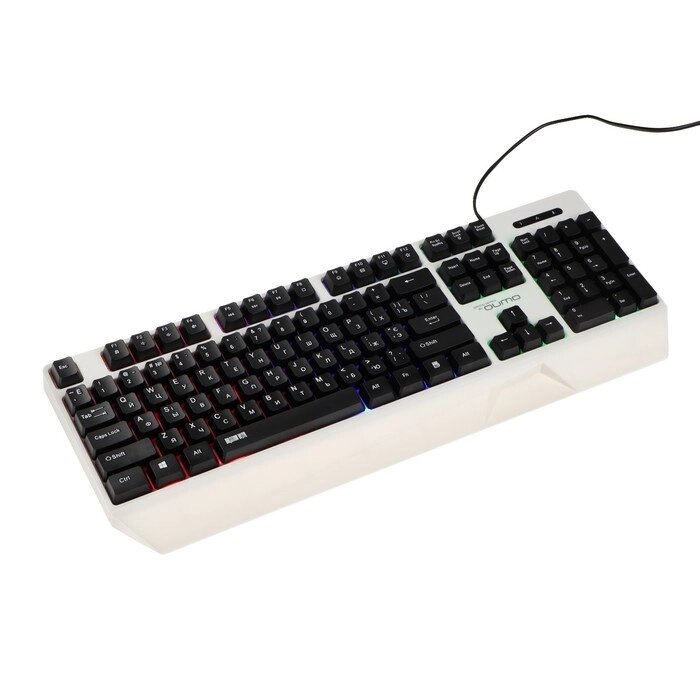 Клавиатура Qumo Twins K68, игровая, проводная, мембранная, 104 клавиши, USB, подсв, чёрная от компании Интернет - магазин Flap - фото 1