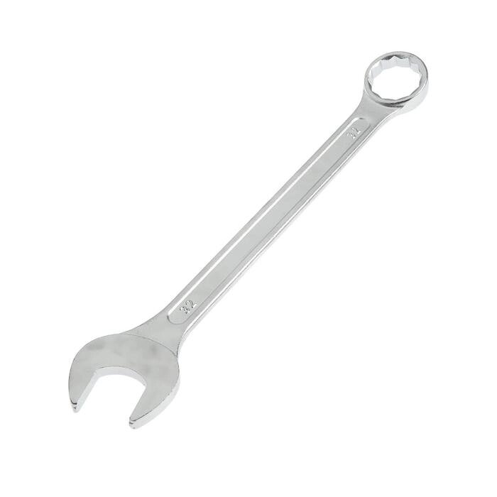 Ключ комбинированный ТУНДРА, хромированный, 32 мм от компании Интернет - магазин Flap - фото 1