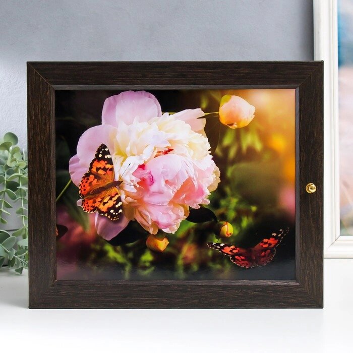 Ключница "Бабочка на цветке" 24Х29 см от компании Интернет - магазин Flap - фото 1