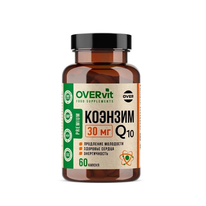 Коэнзим Q10 30 мг, 60 капсул по 30 мг от компании Интернет - магазин Flap - фото 1