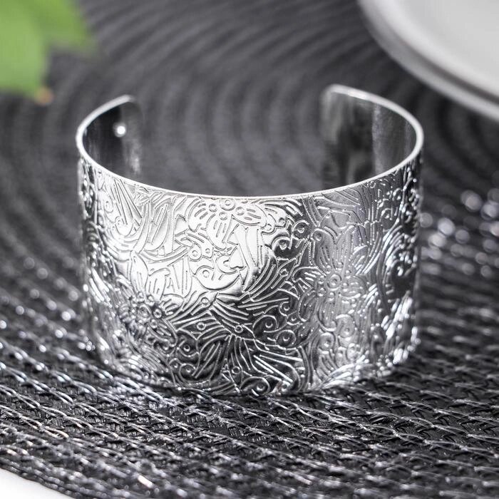 Кольцо для салфетки «Марокко», 4,83 см, цвет серебряный ##от компании## Интернет - магазин Flap - ##фото## 1