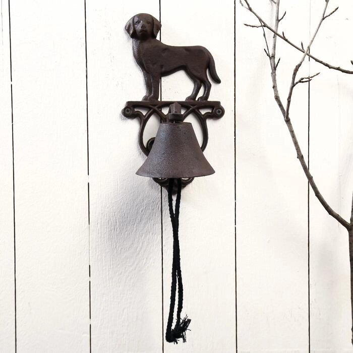 Колокол сувенирный металл "Собака" 24х10х13,5 см от компании Интернет - магазин Flap - фото 1