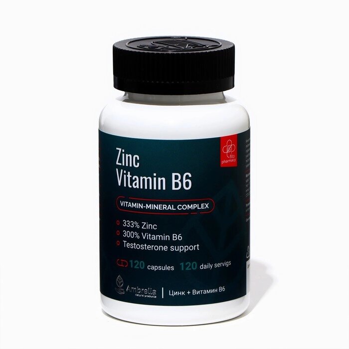 Комплекс для увеличения мужских гормонов ZN + B6, 120 капсул от компании Интернет - магазин Flap - фото 1