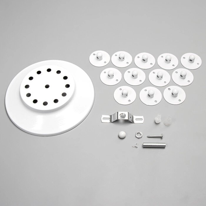 Комплект для светильника "Паук-12" белый 25х25х4см от компании Интернет - магазин Flap - фото 1