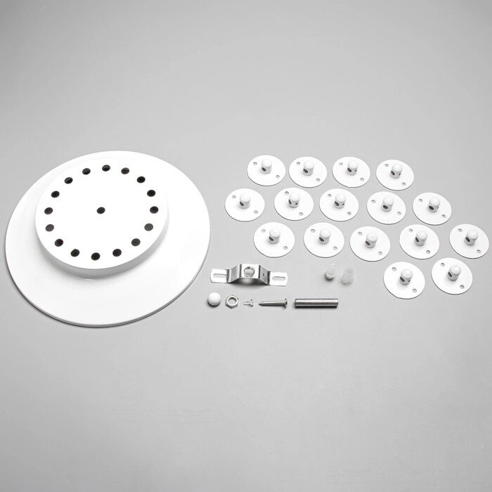 Комплект для светильника "Паук-16" белый 25х25х4см от компании Интернет - магазин Flap - фото 1