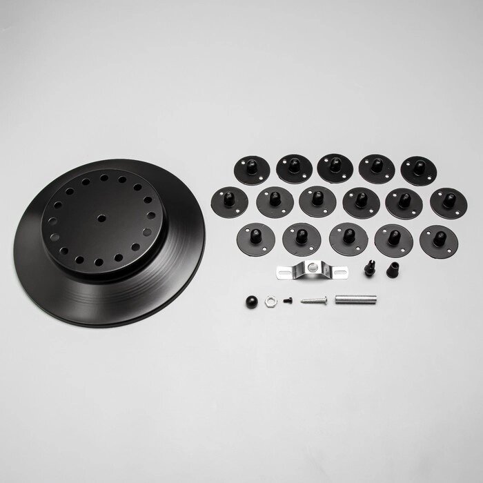 Комплект для светильника "Паук-16" черный 25х25х4см от компании Интернет - магазин Flap - фото 1