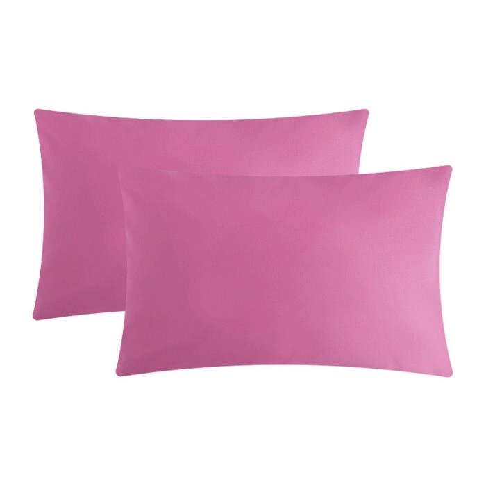 Комплект наволочек "Этель", 50х70 см - 2 шт, розовый, 100% хлопок, поплин от компании Интернет - магазин Flap - фото 1