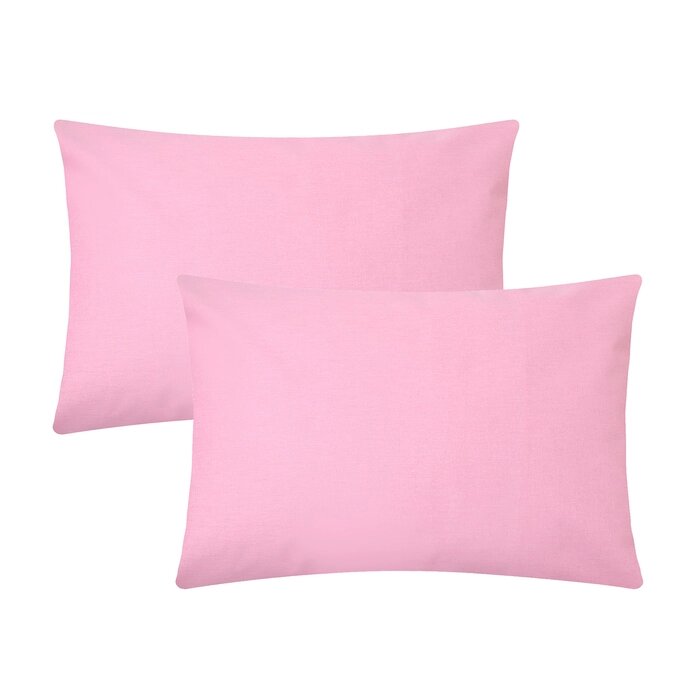 Комплект наволочек "Этель" цв. розовый , 50х70 см - 2 шт, 100% хлопок, бязь от компании Интернет - магазин Flap - фото 1