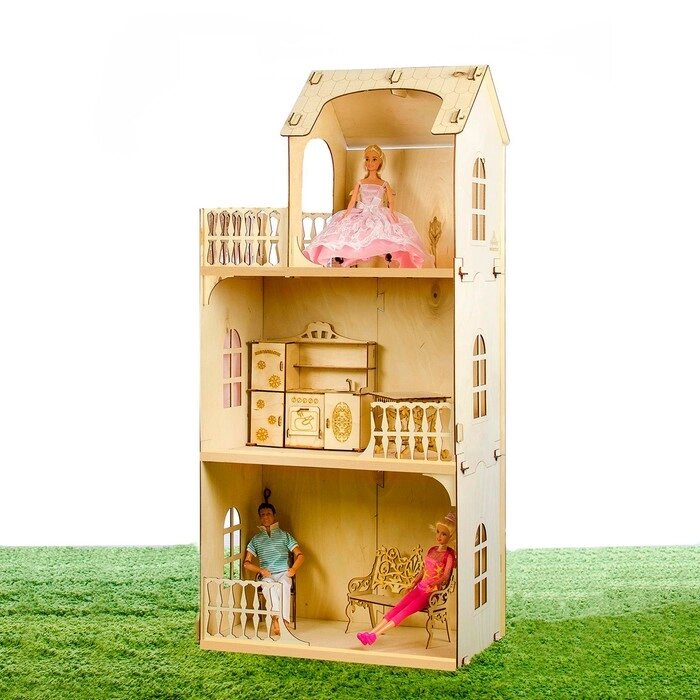 Конструктор «Кукольный домик. Любава» без мебели от компании Интернет - магазин Flap - фото 1
