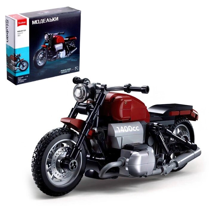 Конструктор мотоцикл Sluban Модельки, 222 детали, 6+ от компании Интернет - магазин Flap - фото 1