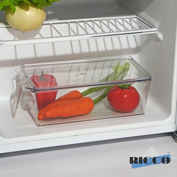 Контейнер для холодильника с крышкой и ручкой RICCO, 3214,510 см от компании Интернет - магазин Flap - фото 1
