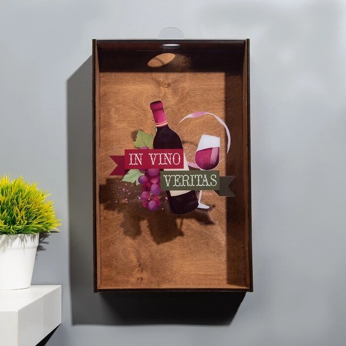 Копилка для винных пробок "In vino veritas" 33х20х2,5 см от компании Интернет - магазин Flap - фото 1