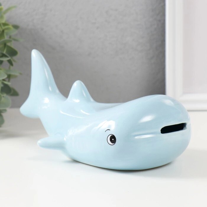 Копилка керамика "Голубой кит" 21,5х10,5х10,5 см от компании Интернет - магазин Flap - фото 1