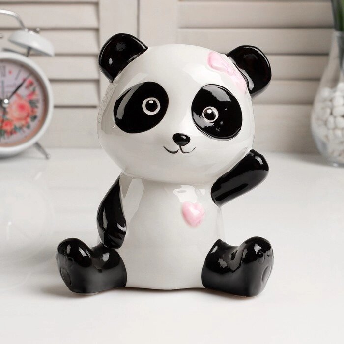 Копилка керамика "Модная панда" МИКС 16х14,5х9,5 см от компании Интернет - магазин Flap - фото 1