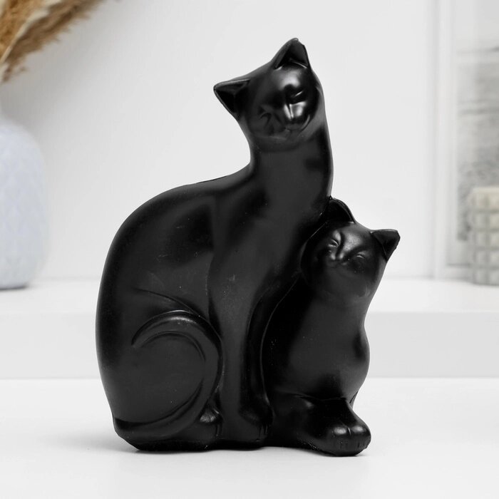 Копилка "Кошечки" черная, 20см от компании Интернет - магазин Flap - фото 1