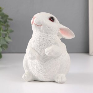 Копилка "Кролик №3 Белый (лапки вниз) высота 16 см, ширина 10,5 см, длина 12,5 см