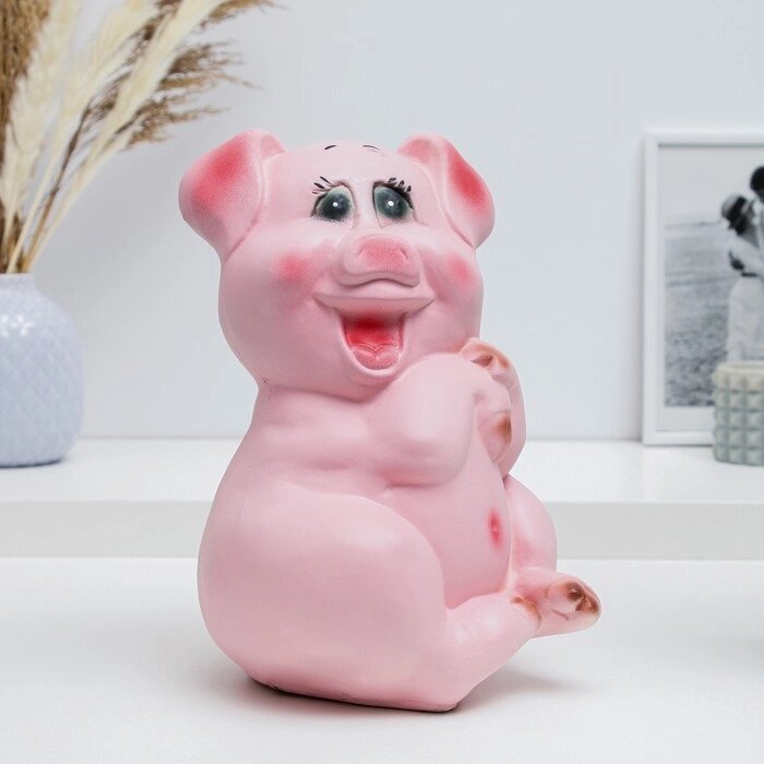 Копилка "Свинка сидя" 18х19х25см МИКС от компании Интернет - магазин Flap - фото 1