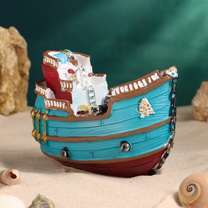 Корабль сувенирный "Пиратское судно" 16*9*10см от компании Интернет - магазин Flap - фото 1