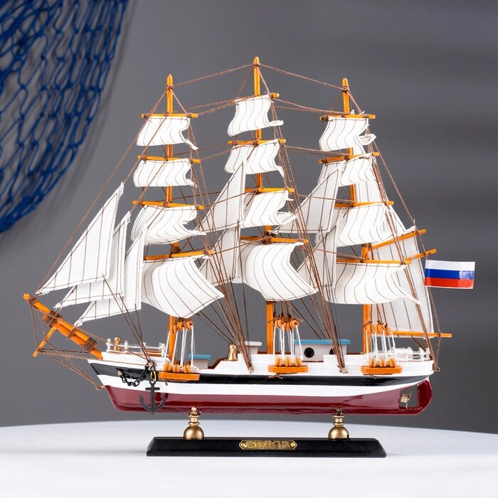 Корабль сувенирный "Россия" 35х29х6см от компании Интернет - магазин Flap - фото 1