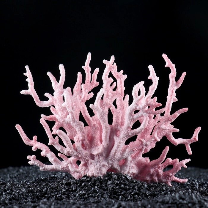 Коралл пластиковый малый 17 х 6 х 13 см, розовый от компании Интернет - магазин Flap - фото 1