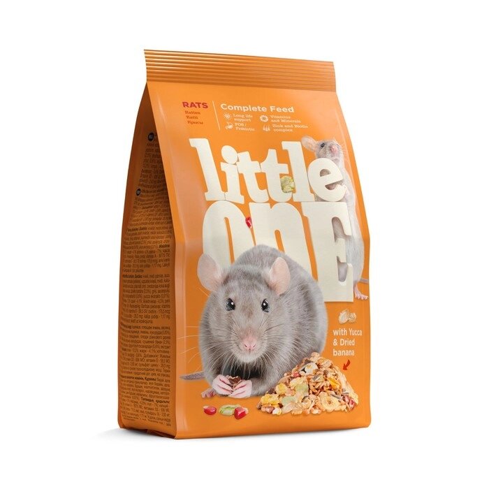 Корм Little One для крыс, 900 г от компании Интернет - магазин Flap - фото 1