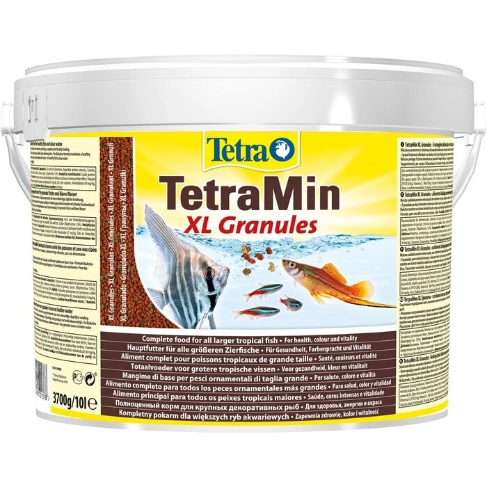 Корм TetraMin XL Granules для рыб, крупные гранулы, 10 л., 3,7 кг от компании Интернет - магазин Flap - фото 1