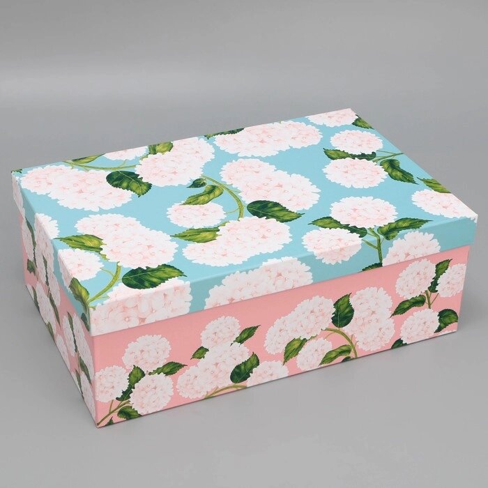 Коробка подарочная, упаковка, «Цветы», 38 х 25 х 13.5 см от компании Интернет - магазин Flap - фото 1