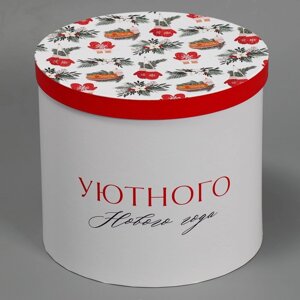 Коробка подарочная «Уютного нового года», 19,5 22 см