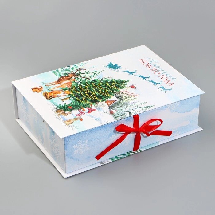 Коробка‒книга «Счастливого Нового Года», 27 х 19,5 х 8 см от компании Интернет - магазин Flap - фото 1