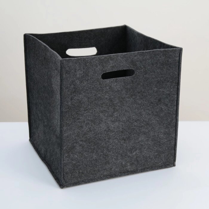 Корзина для хранения Eva Classic, 303030 см, цвет тёмно-серый от компании Интернет - магазин Flap - фото 1