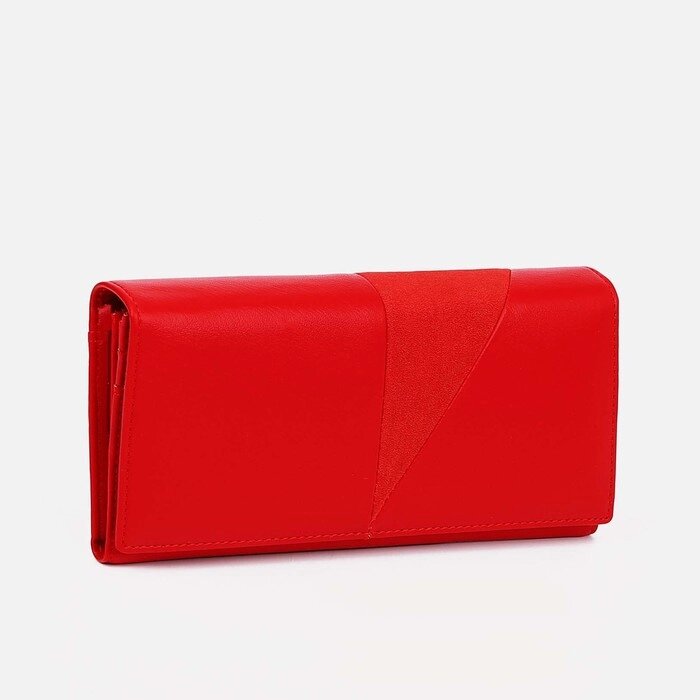 Кошелёк женский на магнитах, цвет красный от компании Интернет - магазин Flap - фото 1