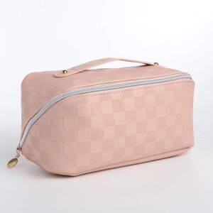 Косметичка-сумка на молнии, цвет розовый