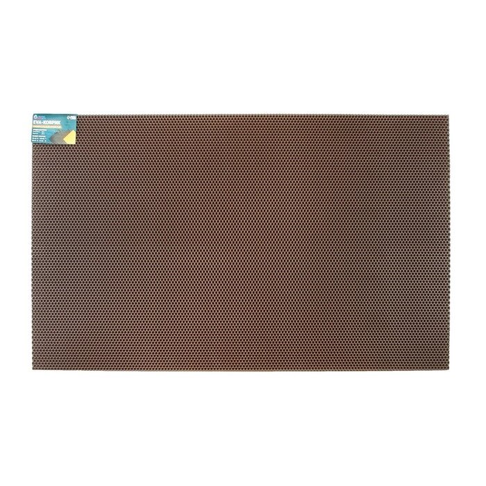 Коврик eva универсальный Grand Caratt, Соты 130 х 80 см, коричневый от компании Интернет - магазин Flap - фото 1