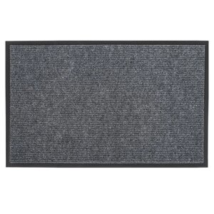 Коврик придверный влаговпитывающий, ребристый, «Комфорт», 5080 см, цвет серый