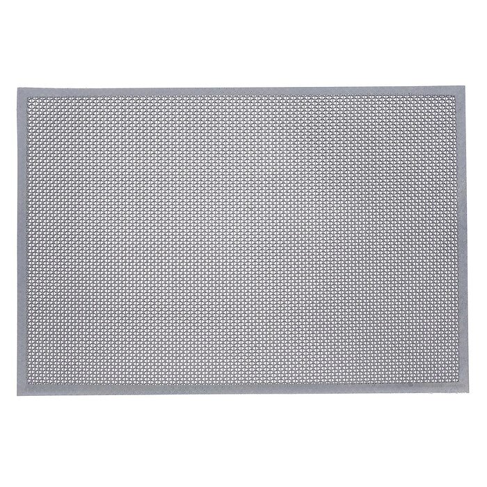 Коврик резиновый «ТВИСТ», 6090 см, h=4,5 мм цвет серый от компании Интернет - магазин Flap - фото 1
