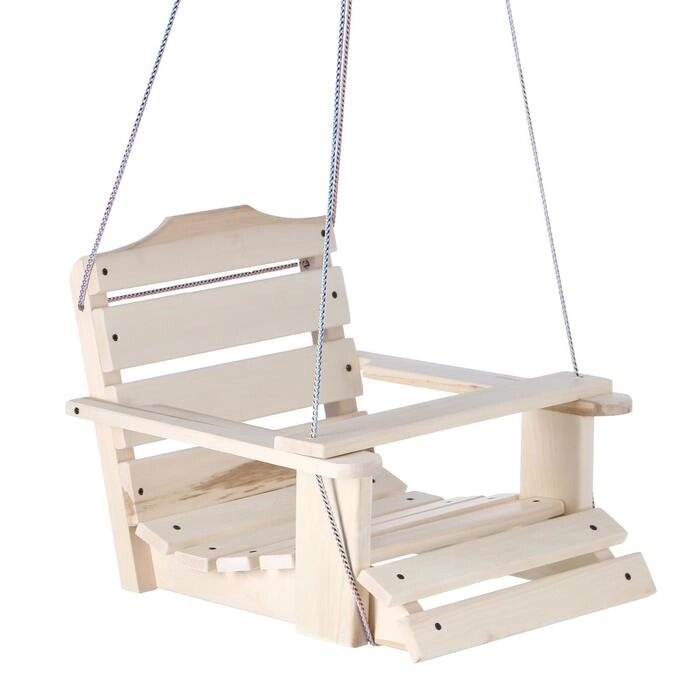 Кресло деревянное подвесное, сиденье 5050см от компании Интернет - магазин Flap - фото 1