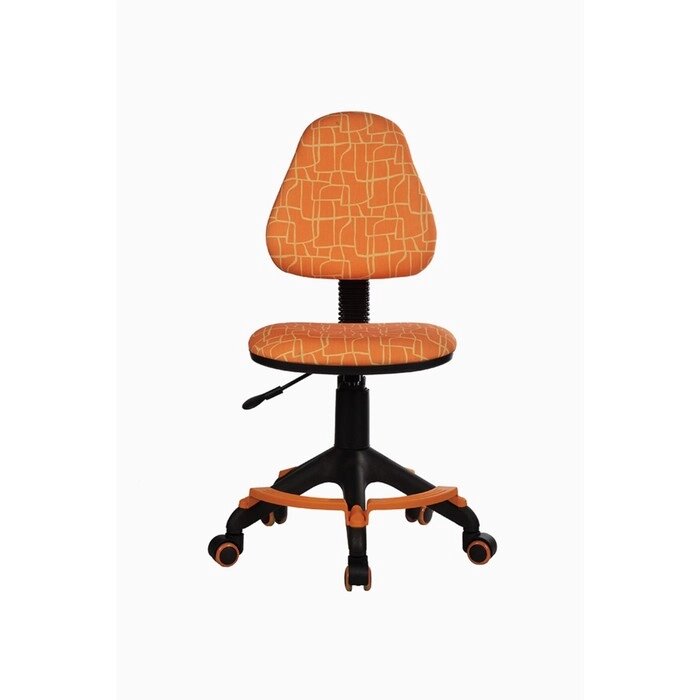 Кресло детское Бюрократ KD-4-F оранжевый жираф крестовина пластик, с подставкой для ног от компании Интернет - магазин Flap - фото 1