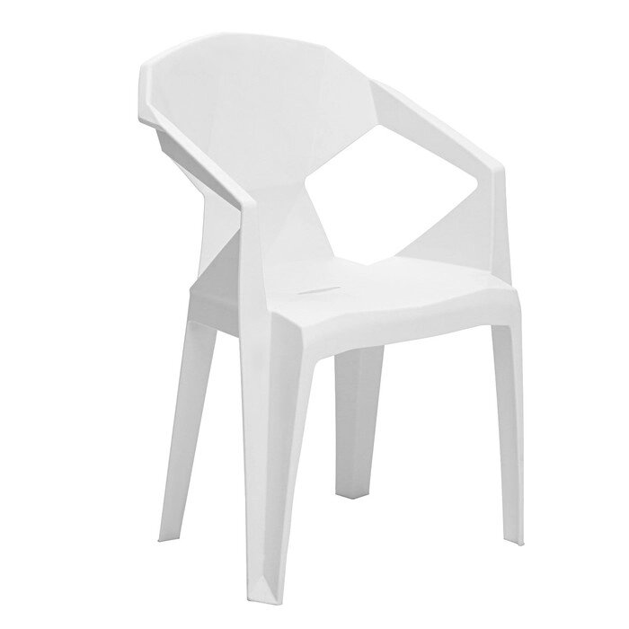Кресло для сада "Epica" 41,5 х 56,5 х 81 см, белое от компании Интернет - магазин Flap - фото 1